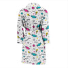 Candy Print Pattern Men Long Robe-grizzshop