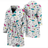 Candy Print Pattern Men Long Robe-grizzshop