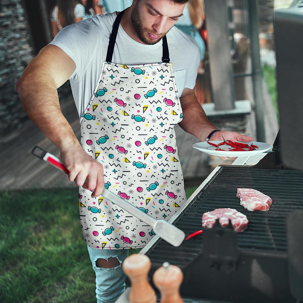 Candy Print Pattern Men's Apron-grizzshop