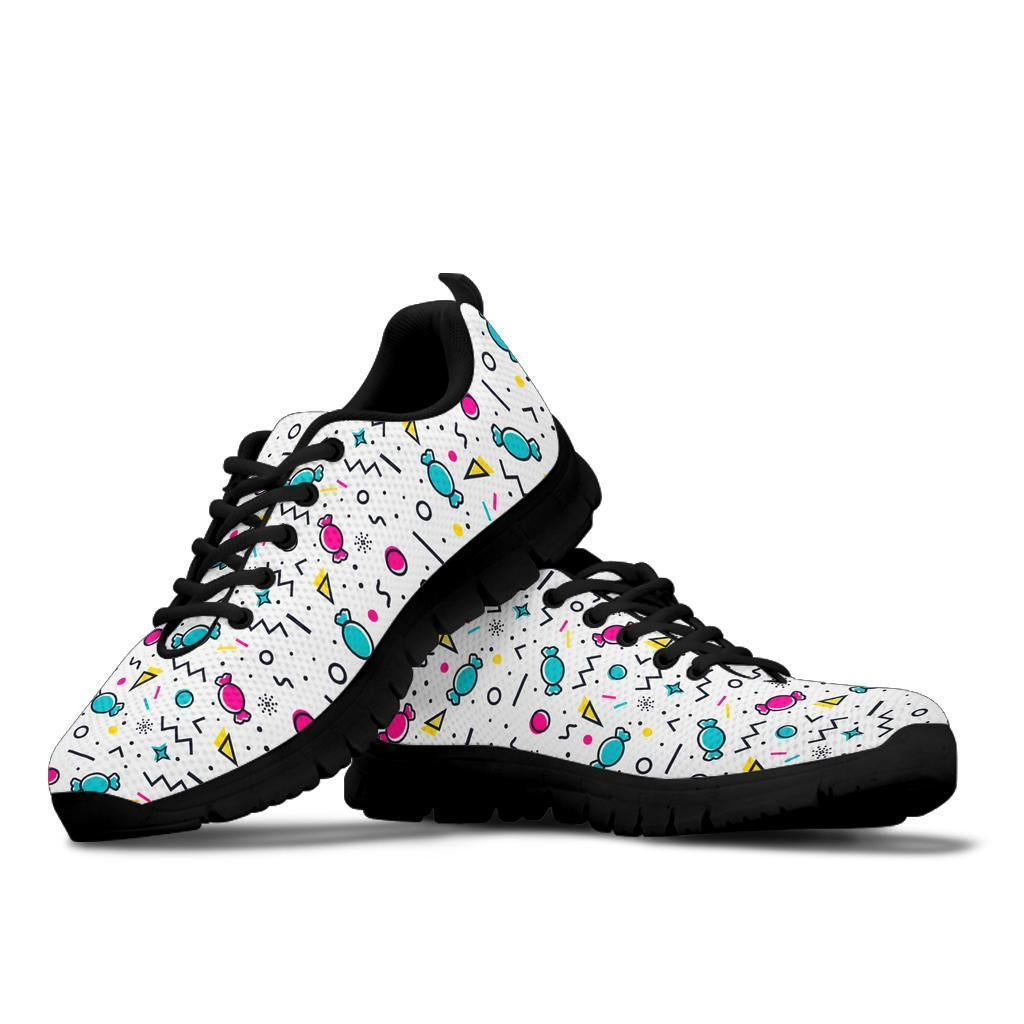 Candy Print Pattern Sneaker Shoes For Men Women-grizzshop