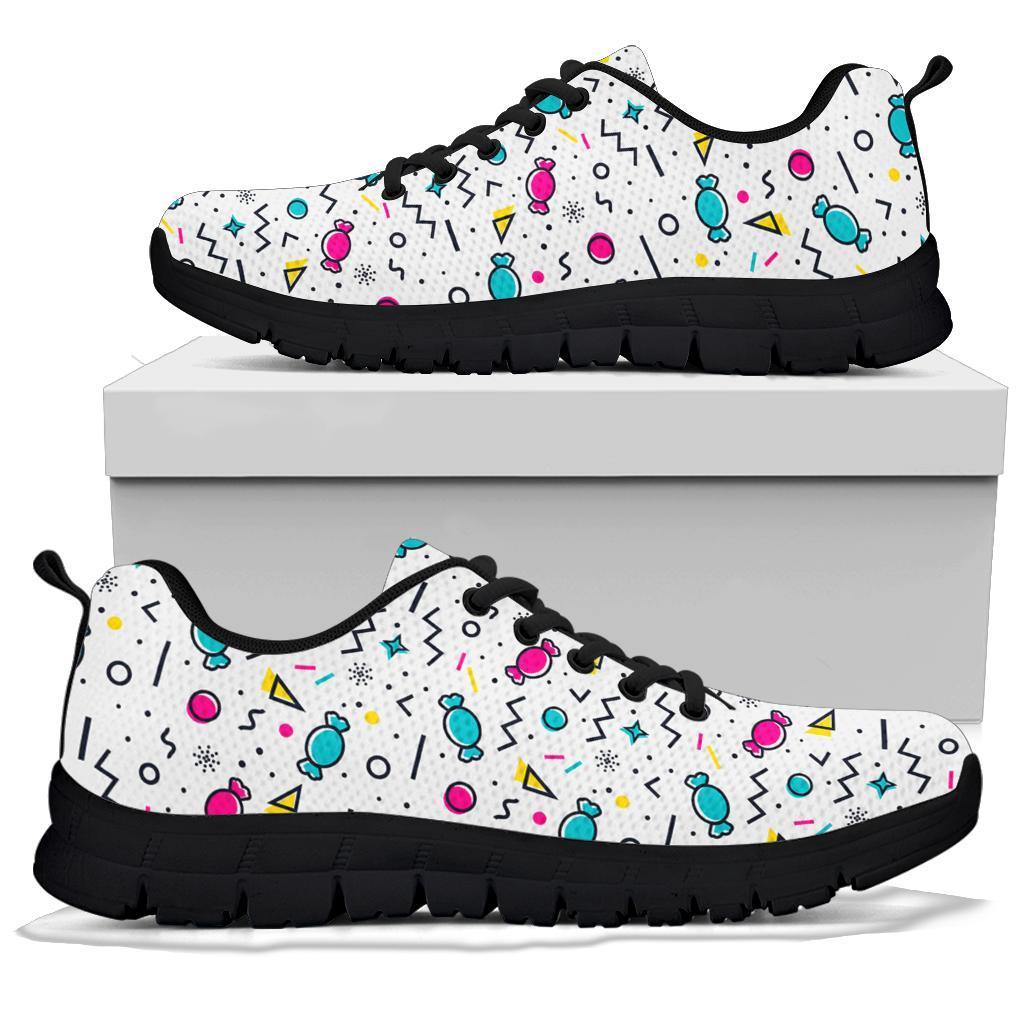 Candy Print Pattern Sneaker Shoes For Men Women-grizzshop