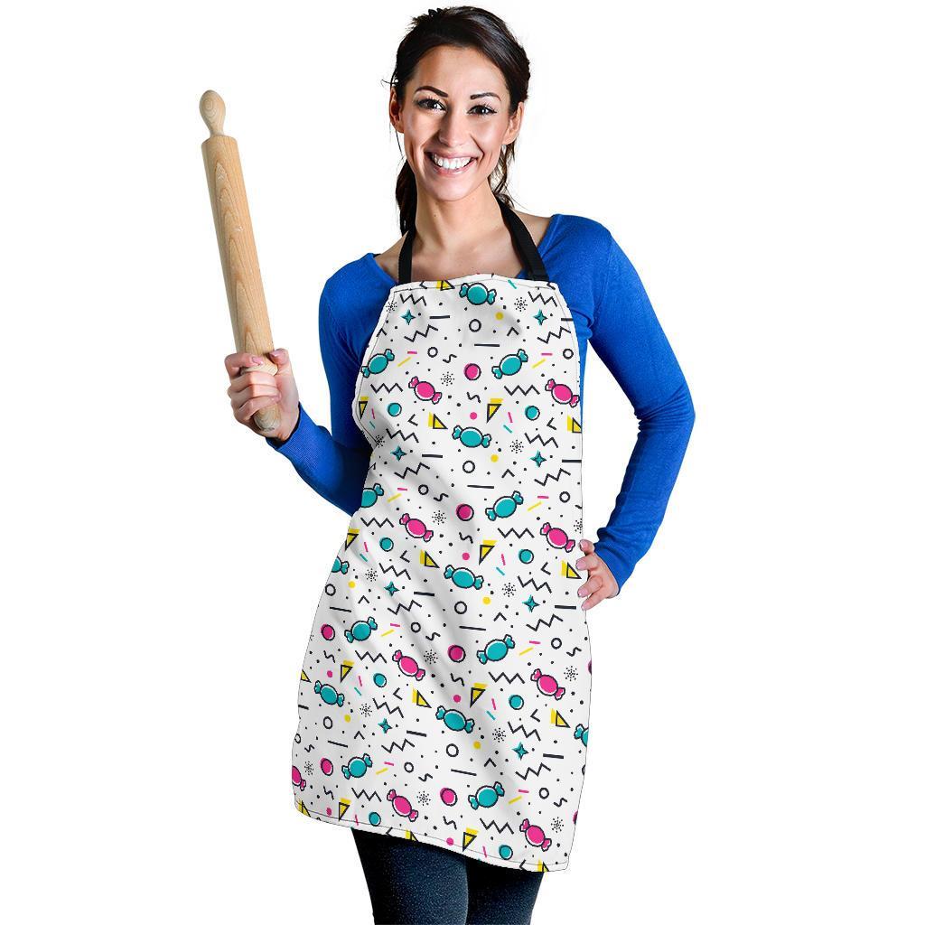 Candy Print Pattern Women's Apron-grizzshop