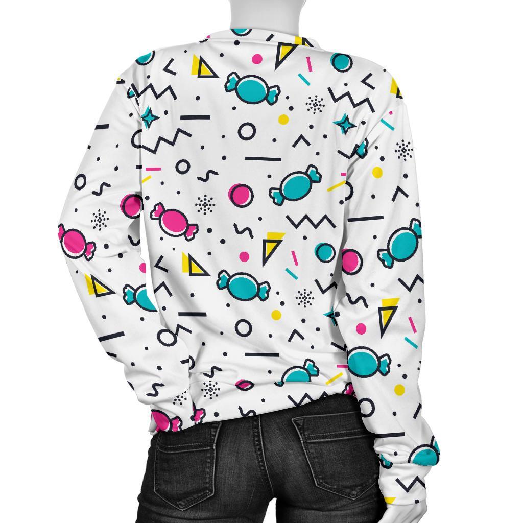 Candy Print Pattern Women's Sweatshirt-grizzshop