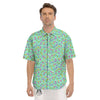 Candy Sprinkles Green Sweet Print Pattern Men's Short Sleeve Shirts-grizzshop