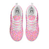 Candy Sprinkles Sweet Pink Print Pattern White Sneaker-grizzshop