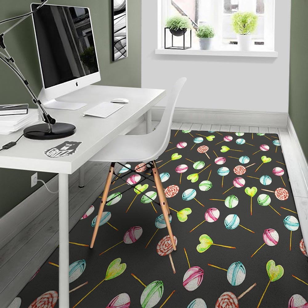 Candy Sweet Print Pattern Floor Mat-grizzshop