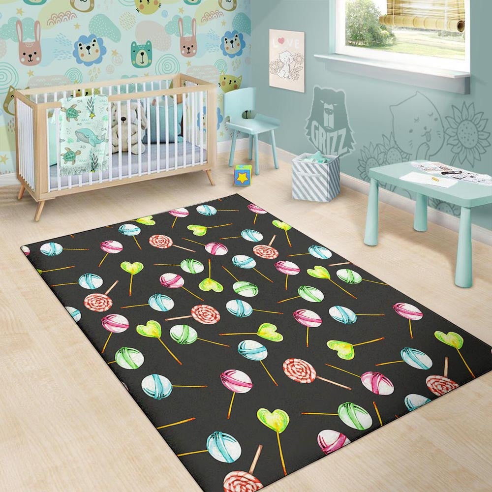 Candy Sweet Print Pattern Floor Mat-grizzshop