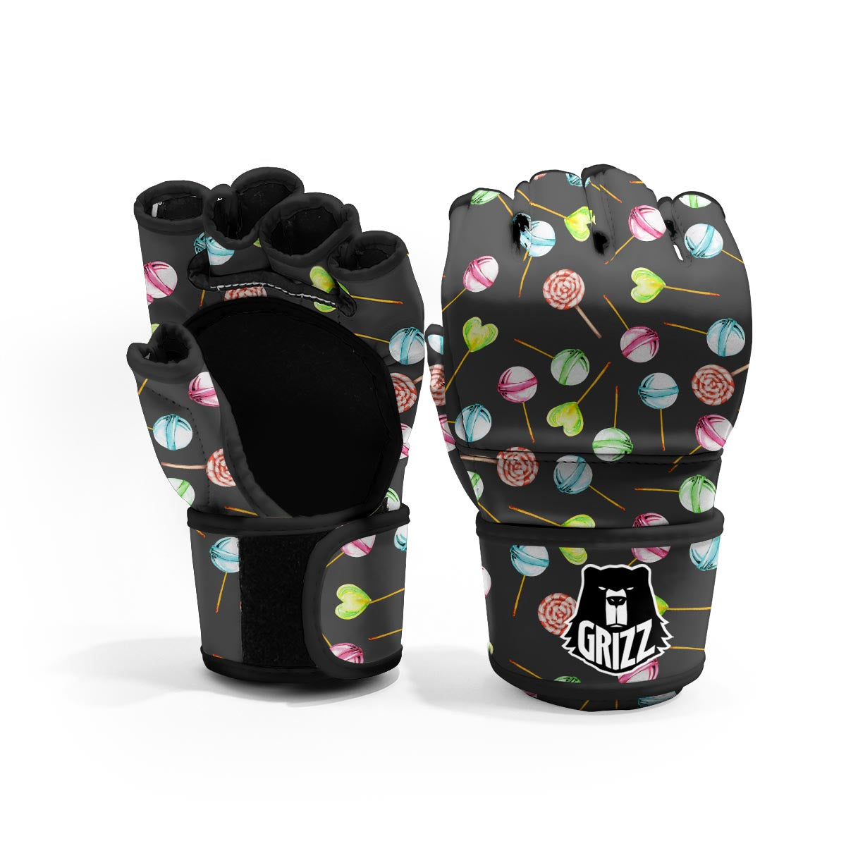 Candy Sweet Print Pattern MMA Gloves-grizzshop