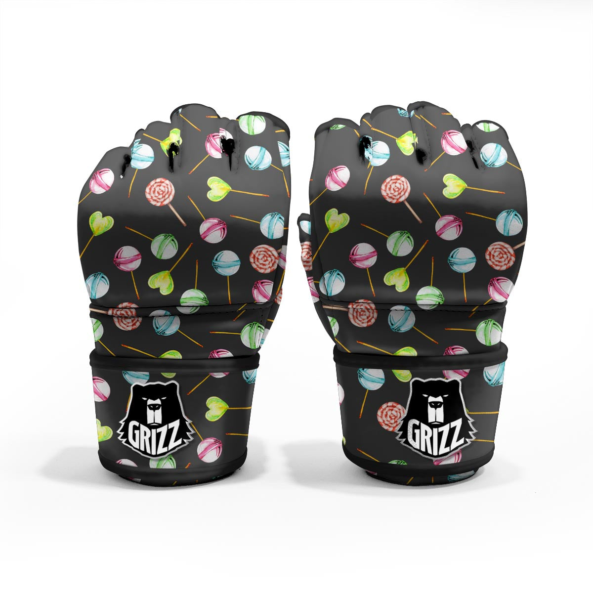 Candy Sweet Print Pattern MMA Gloves-grizzshop