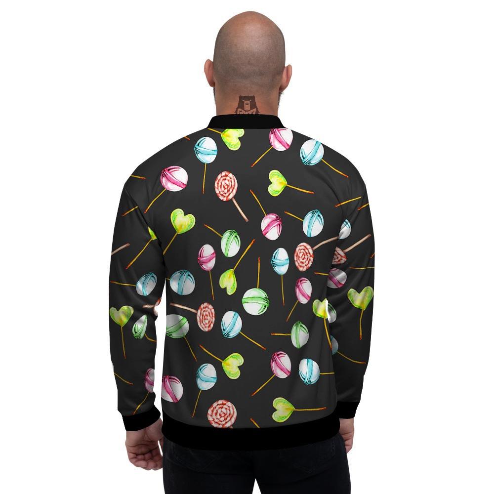 Candy Sweet Print Pattern Men's Bomber Jacket-grizzshop