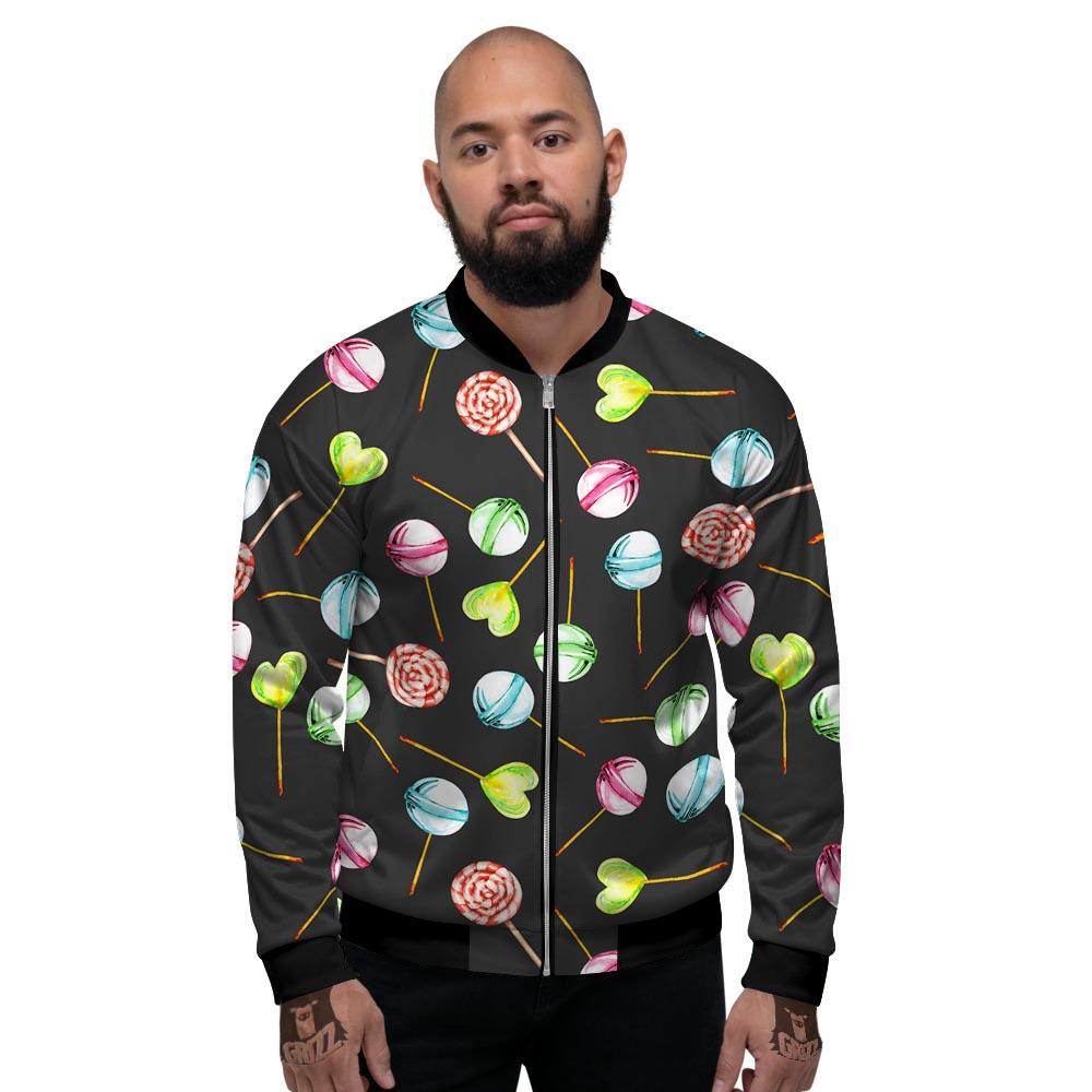 Candy Sweet Print Pattern Men's Bomber Jacket-grizzshop