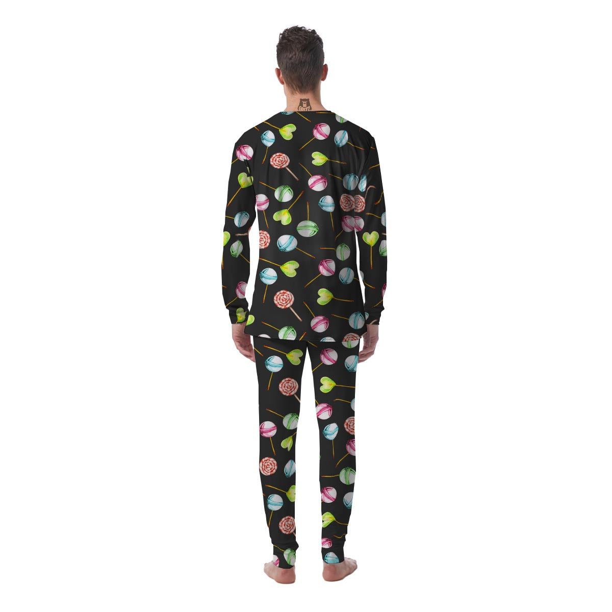 Candy Sweet Print Pattern Men's Pajamas-grizzshop