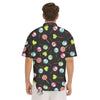 Candy Sweet Print Pattern Men's Short Sleeve Shirts-grizzshop