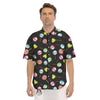 Candy Sweet Print Pattern Men's Short Sleeve Shirts-grizzshop