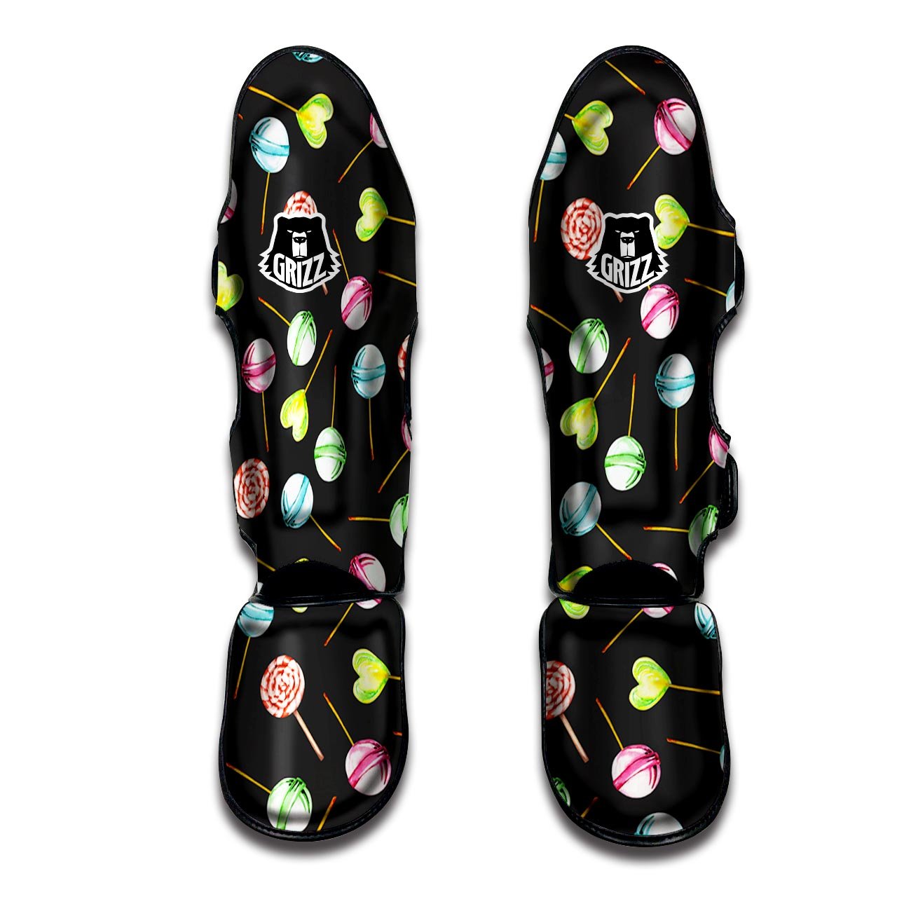 Candy Sweet Print Pattern Muay Thai Shin Guards-grizzshop