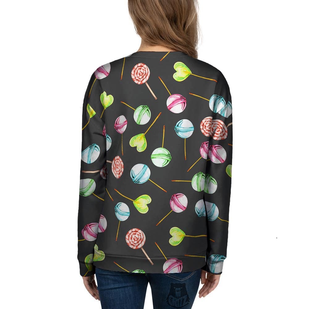 Candy Sweet Print Pattern Women's Sweatshirt-grizzshop