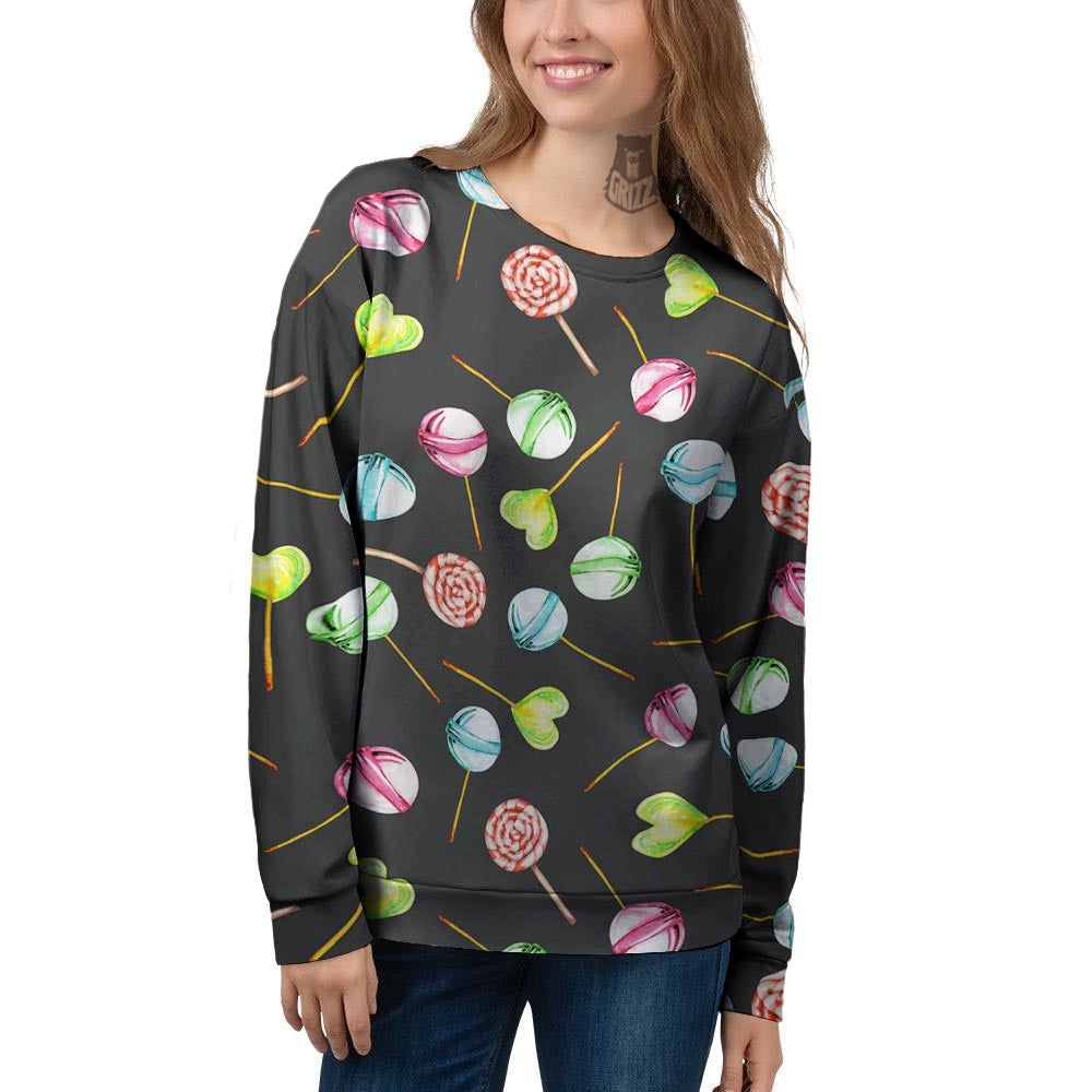 Candy Sweet Print Pattern Women's Sweatshirt-grizzshop