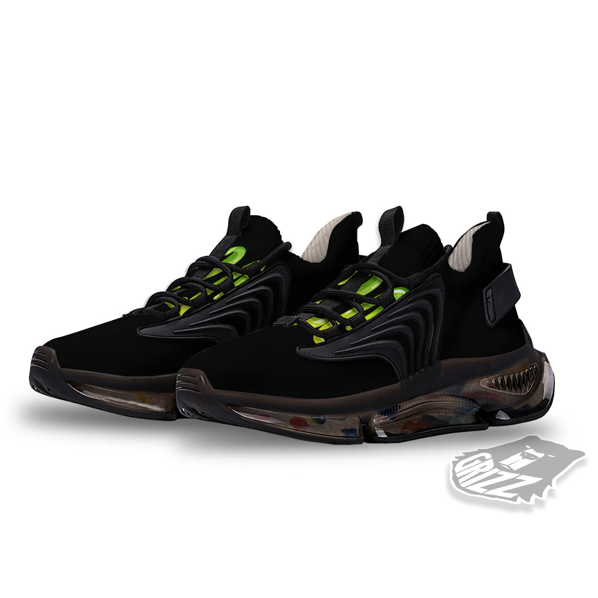 Cannabis Day 420 Print Black Gym Shoes-grizzshop