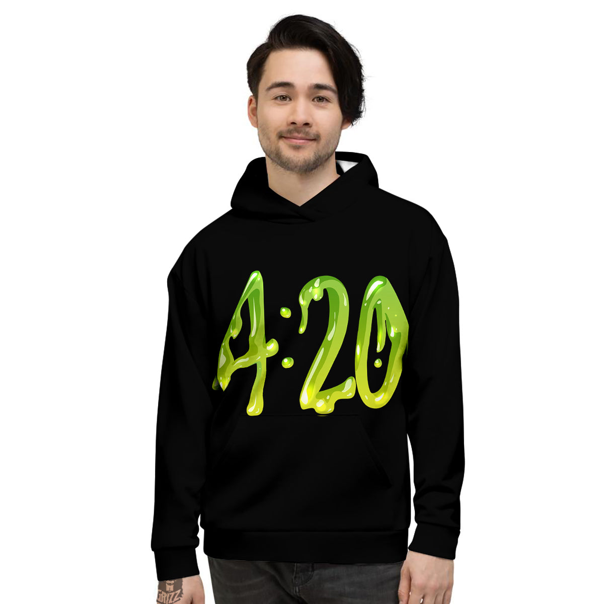 Cannabis Day 420 Print Men's Hoodie-grizzshop