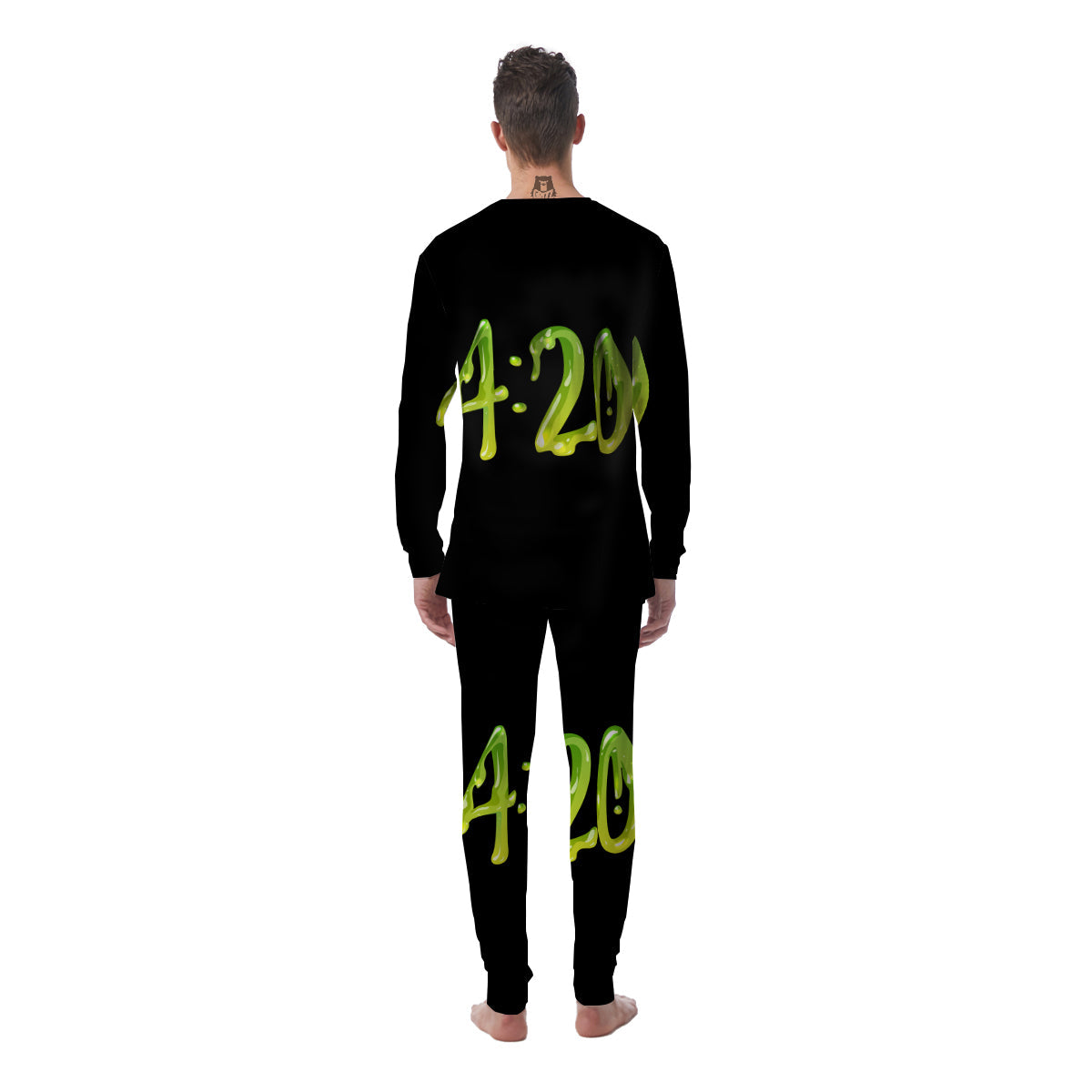 Cannabis Day 420 Print Men's Pajamas-grizzshop