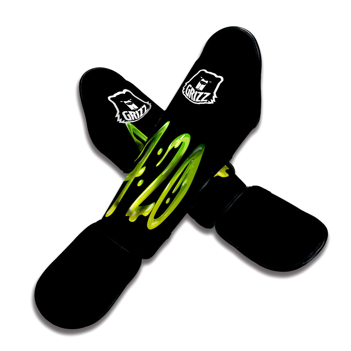 Cannabis Day 420 Print Muay Thai Shin Guards-grizzshop