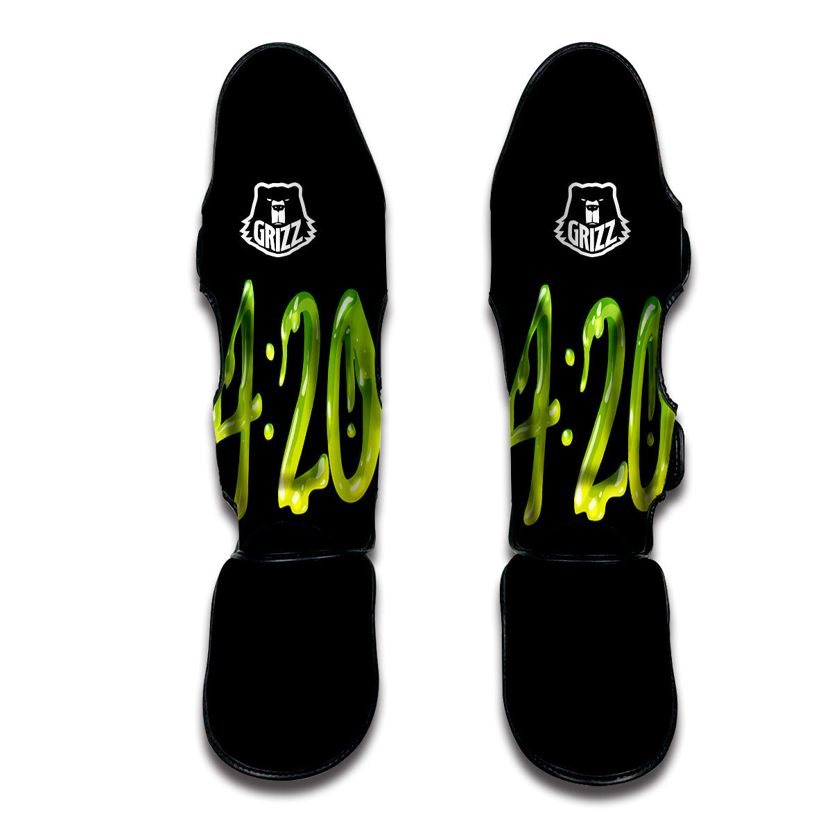 Cannabis Day 420 Print Muay Thai Shin Guards-grizzshop
