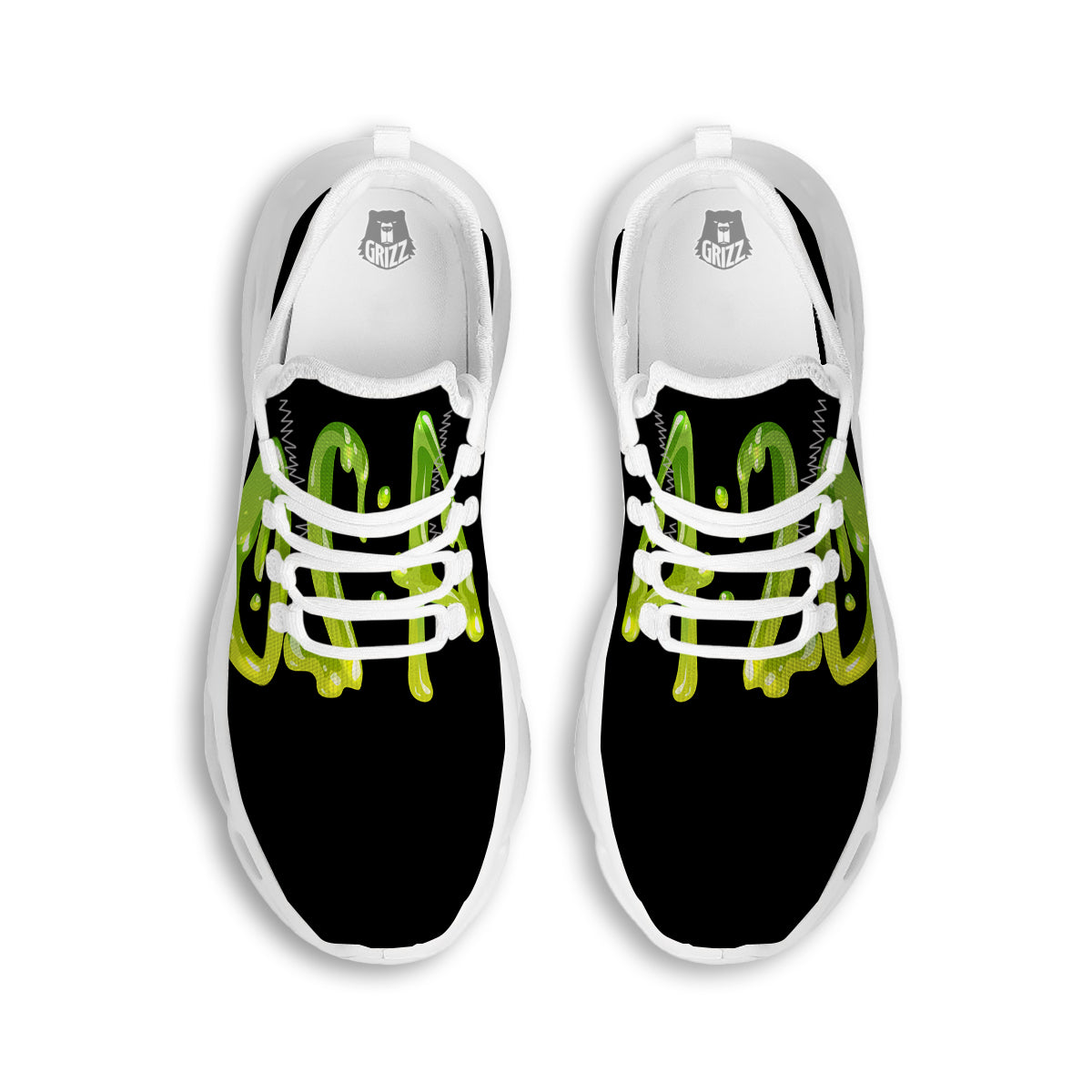 Cannabis Day 420 Print White Running Shoes-grizzshop