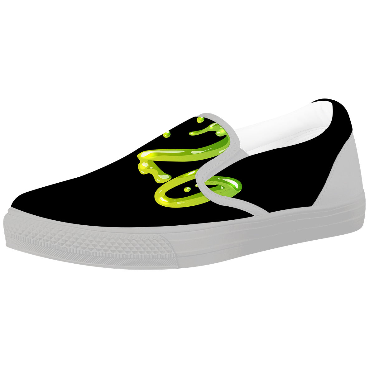 Cannabis Day 420 Print White Slip On Shoes-grizzshop