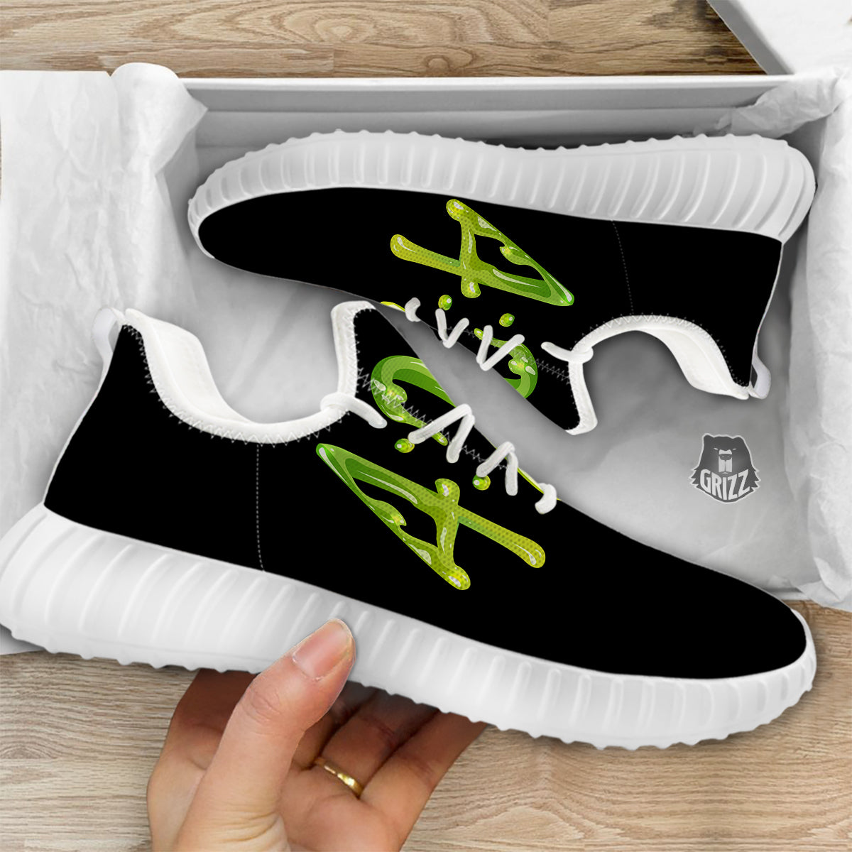Cannabis Day 420 Print White Walking Shoes-grizzshop