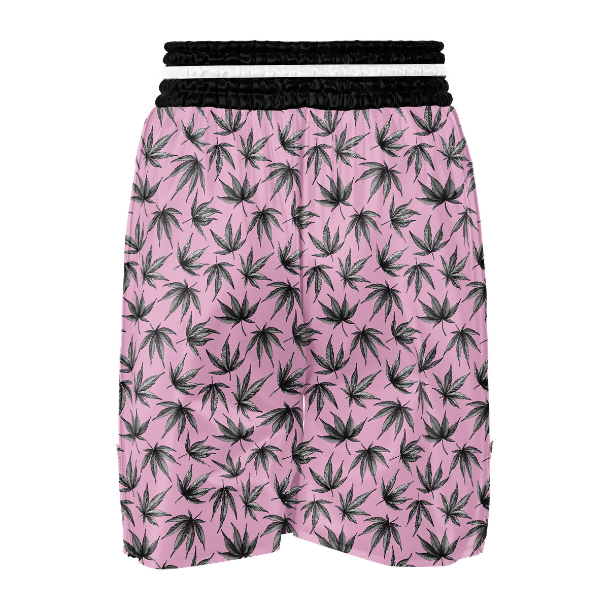 Cannabis Leaf Pink And Green Print Boxing Shorts-grizzshop