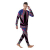 Cannabis Leaf Psychedelic Print Men's Pajamas-grizzshop