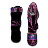 Cannabis Leaf Psychedelic Print Muay Thai Shin Guards-grizzshop