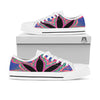 Cannabis Leaf Psychedelic Print White Low Top Shoes-grizzshop