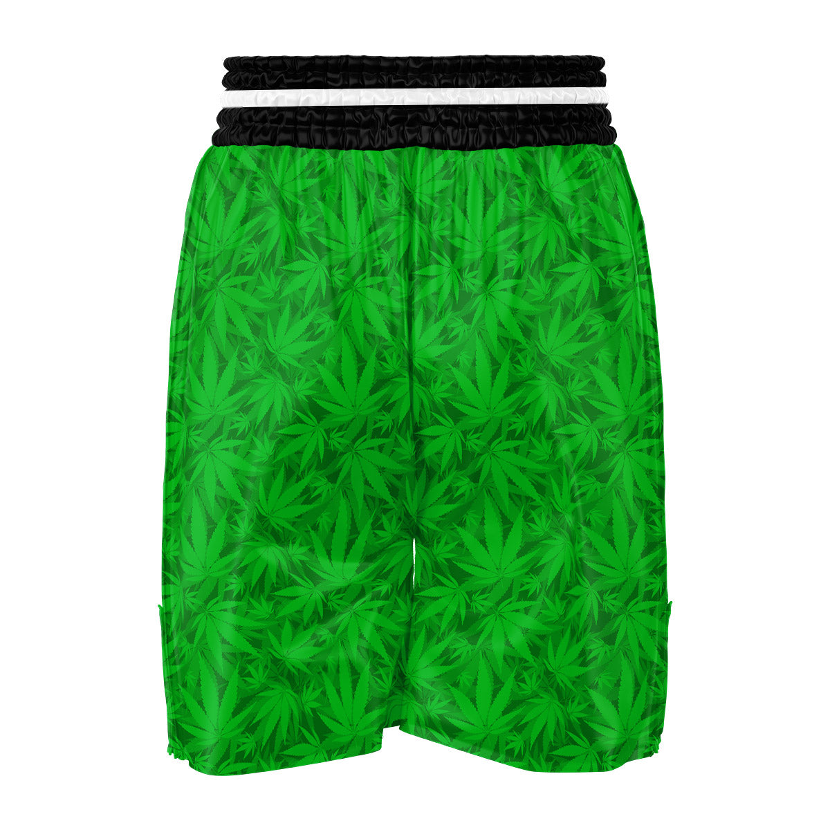 Cannabis Leaves Print Pattern Boxing Shorts-grizzshop