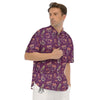 Canning Doodle Print Pattern Men's Short Sleeve Shirts-grizzshop