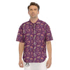 Canning Doodle Print Pattern Men's Short Sleeve Shirts-grizzshop