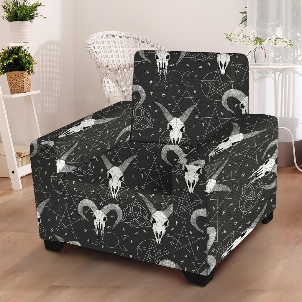 Capricorn Astrology Gothic Witch Armchair Cover-grizzshop