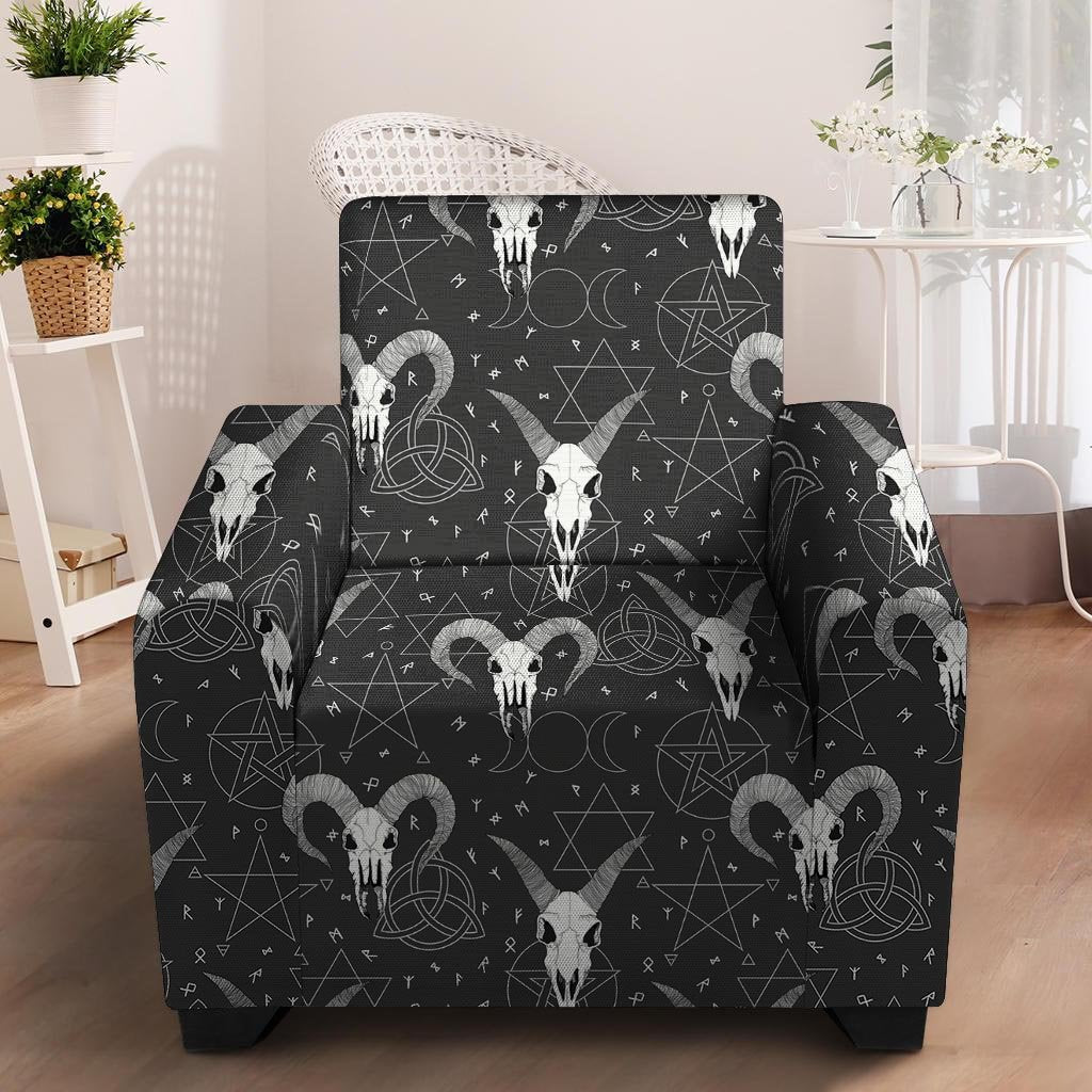 Capricorn Astrology Gothic Witch Armchair Cover-grizzshop