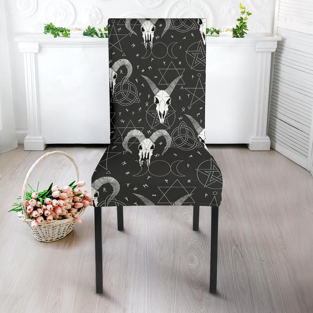 Capricorn Astrology Gothic Witch Chair Cover-grizzshop