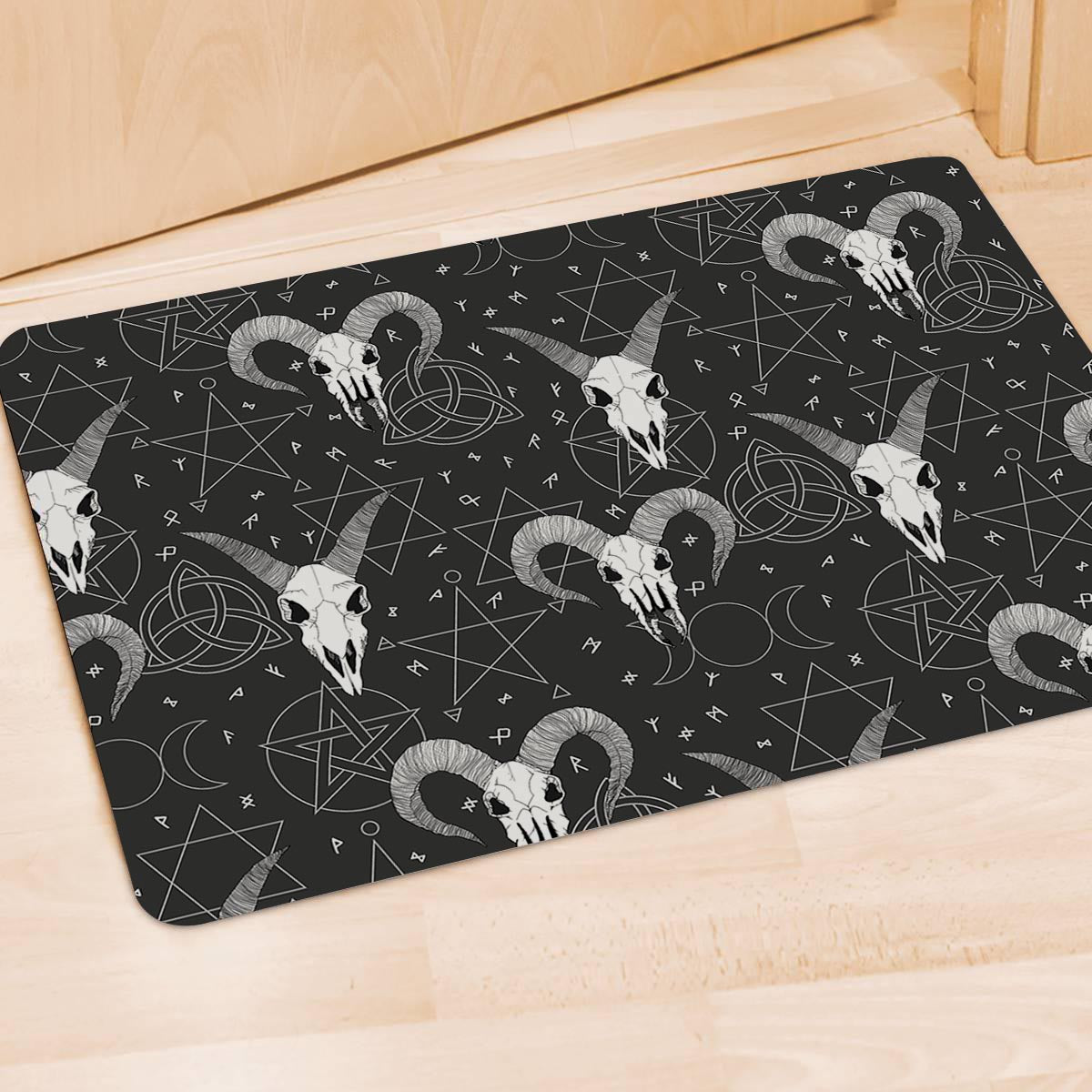 Capricorn Astrology Gothic Witch Door Mat-grizzshop
