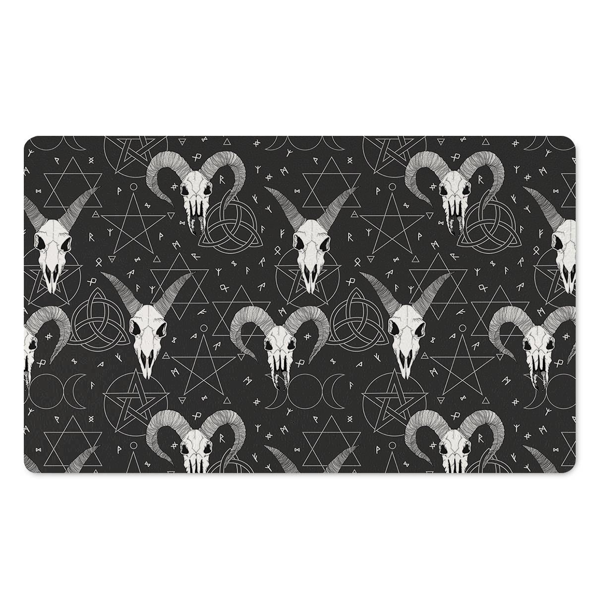 Capricorn Astrology Gothic Witch Door Mat-grizzshop