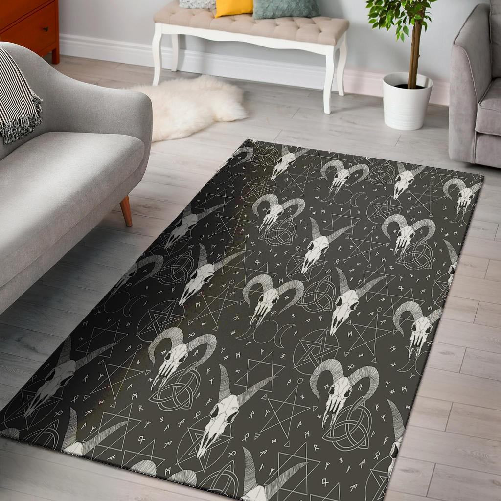 Capricorn Astrology Gothic Witch Floor Mat-grizzshop