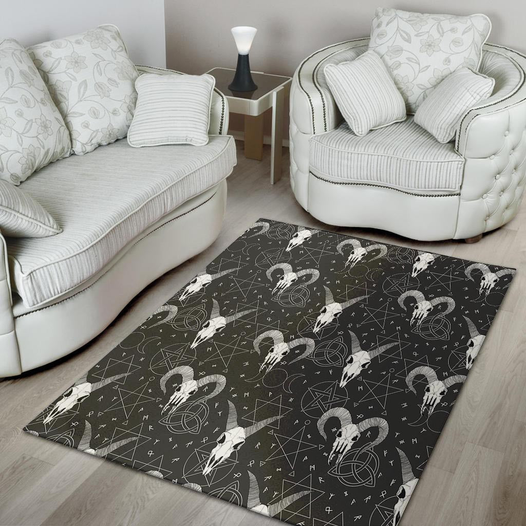 Capricorn Astrology Gothic Witch Floor Mat-grizzshop