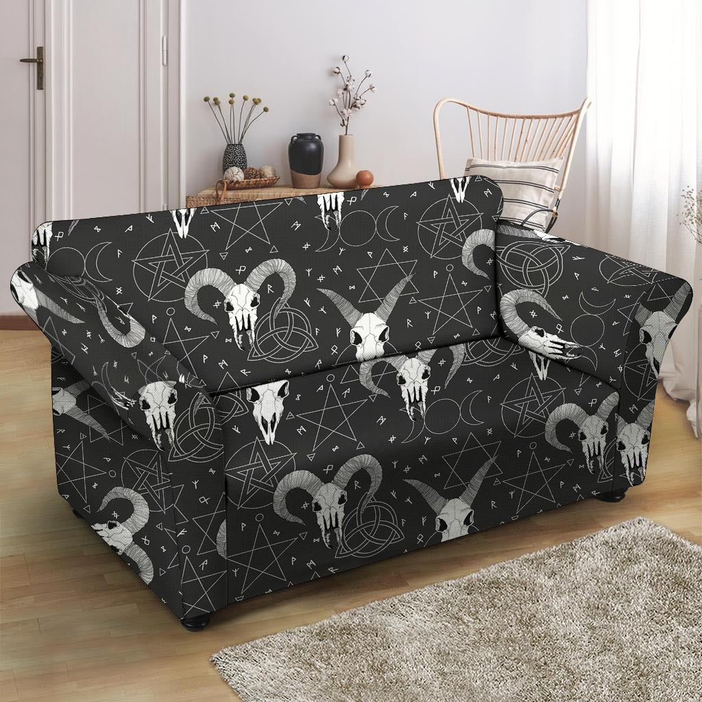 Capricorn Astrology Gothic Witch Loveseat Cover-grizzshop