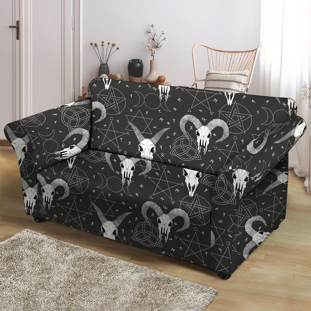 Capricorn Astrology Gothic Witch Loveseat Cover-grizzshop