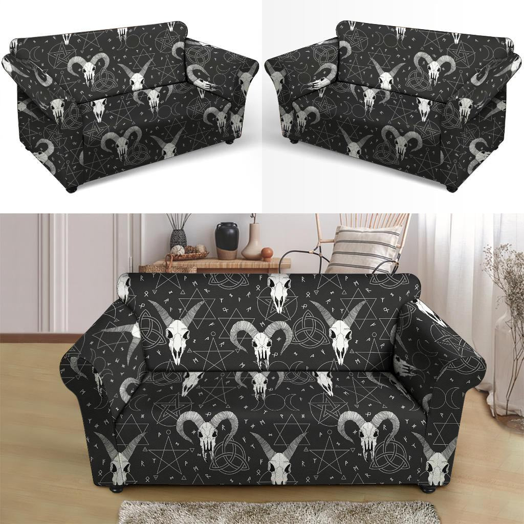 Capricorn Astrology Gothic Witch Loveseat Cover-grizzshop