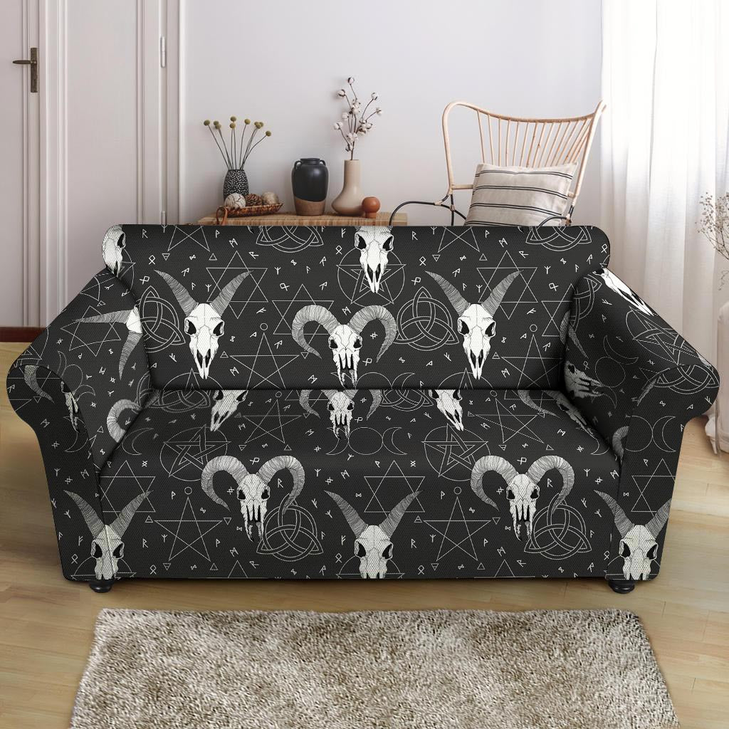 Capricorn Astrology Gothic Witch Loveseat Cover-grizzshop