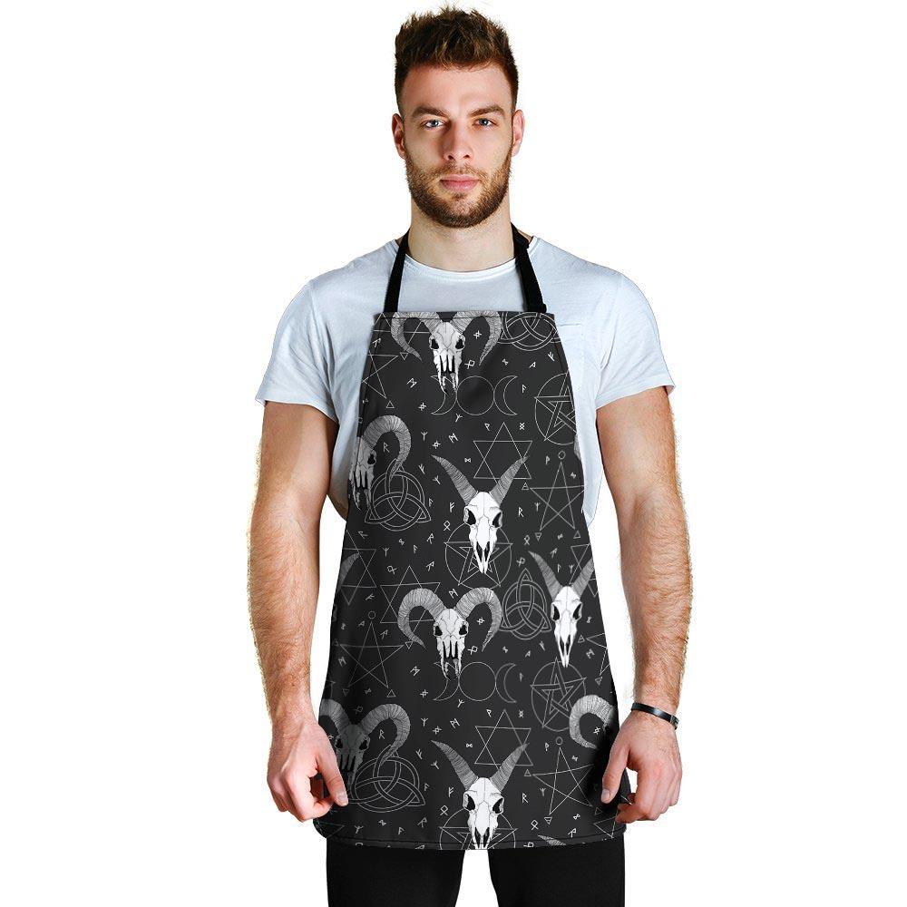 Capricorn Astrology Gothic Witch Men's Apron-grizzshop