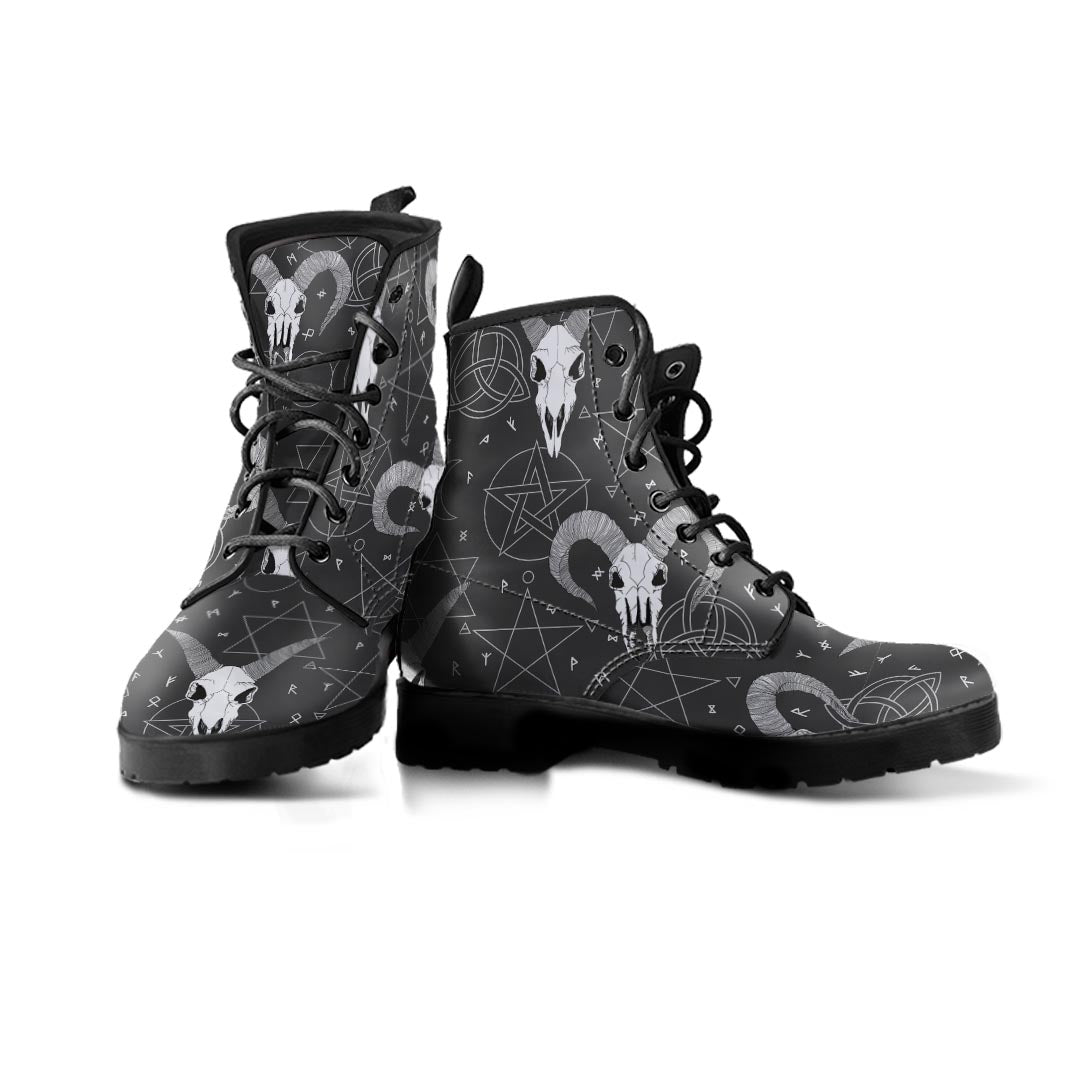 Capricorn Astrology Gothic Witch Men's Boots-grizzshop