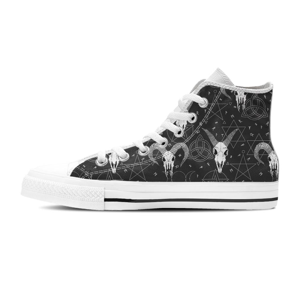 Capricorn Astrology Gothic Witch Men's High Top Shoes-grizzshop